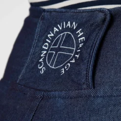 Horze Women's Katia Denim Look Full Seat Tights - Dark Blue -Ovation || Dublin Officials 547888 800 800