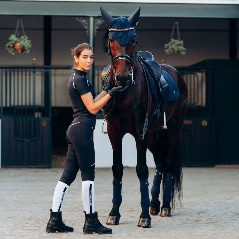 B Vertigo Women's Adara High Waist Full Seat Tights - Dark Navy 5 B Vertigo Women's Adara High Waist Full Seat Tights - Dark Navy - Image 5