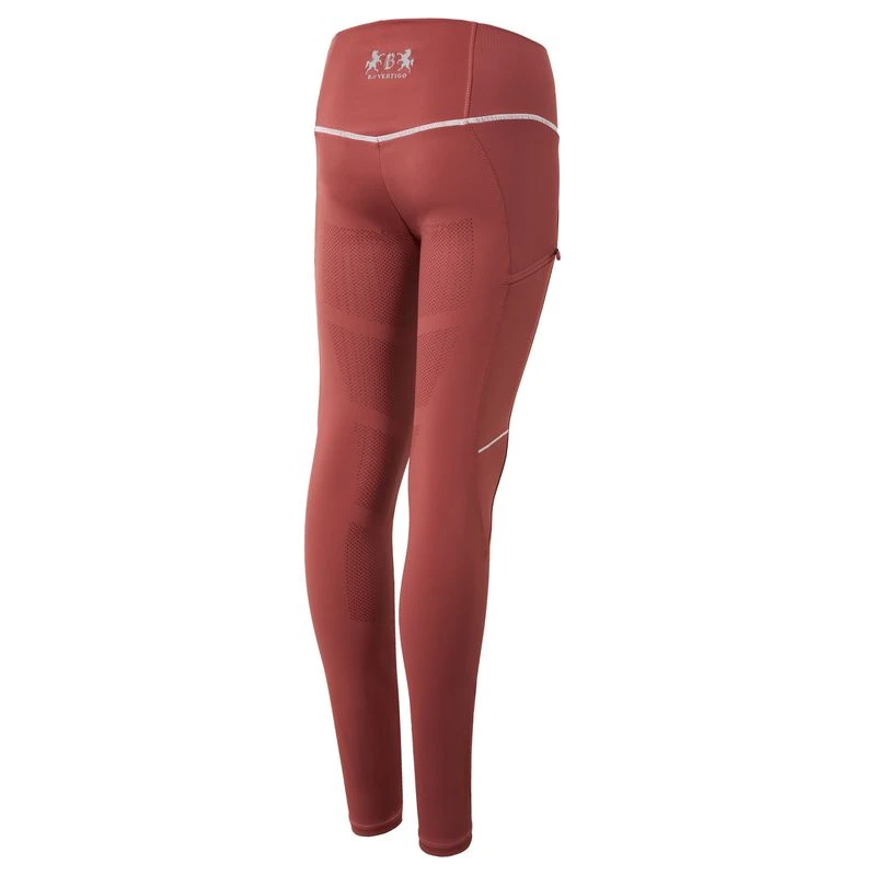 B Vertigo Kids' Adara High Waist Full Seat Tights - Mineral Red 2 B Vertigo Kids' Adara High Waist Full Seat Tights - Mineral Red - Image 2