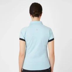 Horze Women's Laura Ventilated Polo Training Shirt - Corydalis Light Blue -Ovation || Dublin Officials 549453 800 800