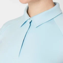 Horze Women's Laura Ventilated Polo Training Shirt - Corydalis Light Blue -Ovation || Dublin Officials 549454 800 800
