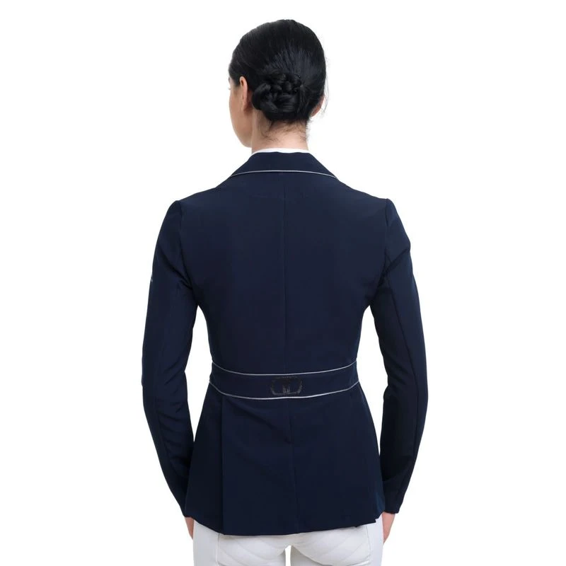 Cavalliera Women's Prima Show Jacket - Navy Blue/Grey 3 Cavalliera Women's Prima Show Jacket - Navy Blue/Grey - Image 3