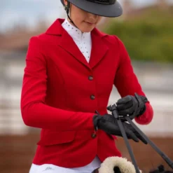 Cavalliera Women's Primetime Show Jacket - Ruby Red -Ovation || Dublin Officials 559136 800 800
