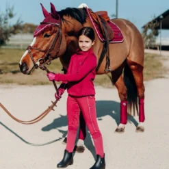 Horze Kids' Ella Full Seat Tights - Anemone Dark Pink 9 Horze Kids' Ella Full Seat Tights - Anemone Dark Pink -Ovation || Dublin Officials 563317 800 800