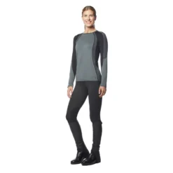Kerrits Women's Flow Rise Knee Patch Performance Tights - Black -Ovation || Dublin Officials 567245 800 800