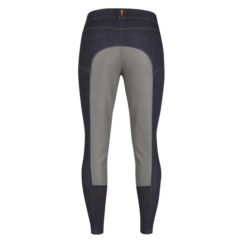 Kerrits Women's Stretch Denim Full Seat Breeches - Classic Dark Blue 1 Kerrits Women's Stretch Denim Full Seat Breeches - Classic Dark Blue