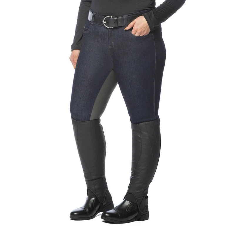 Kerrits Women's Stretch Denim Full Seat Breeches - Classic Dark Blue 5 Kerrits Women's Stretch Denim Full Seat Breeches - Classic Dark Blue - Image 5