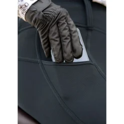 Kerrits Women's Sit Tight Wind Pro Knee Patch Tights - Black -Ovation || Dublin Officials 575620 800 800