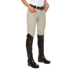 Kerrits Women's Crossover II Knee Patch Breeches - Sand -Ovation || Dublin Officials 576944 800 800