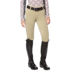 Kerrits Women's Power Stretch Knee Patch Pocket Tights - Tan -Ovation || Dublin Officials 577965 800 800