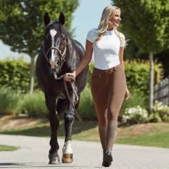 Horze Women's Active Full Seat Breeches - Cocoa Mocha -Ovation || Dublin Officials 583246 800 800