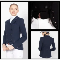 Fair Play Women's Lexim RoseGold Dressage Short Tailcoat - Black -Ovation || Dublin Officials 593292 800 800