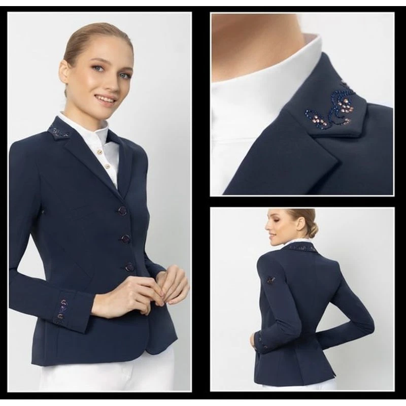 Fair Play Women's Taylor Rose Gold Show Jacket - Navy 4 Fair Play Women's Taylor Rose Gold Show Jacket - Navy - Image 4