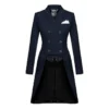 Fair Play Women's Dorothee Rose Gold Shadbelly Coat - Navy
