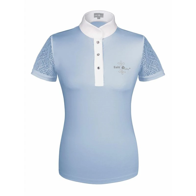 Fair Play Women's Cecile Short Sleeve Competition Shirt - Blue 1 Fair Play Women's Cecile Short Sleeve Competition Shirt - Blue