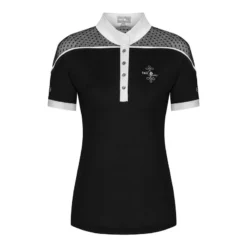 Fair Play Women's Letizia Short Sleeve Competition Shirt - Black