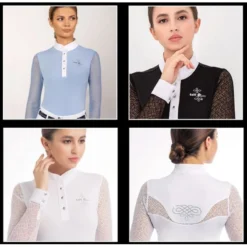 Fair Play Women's Cecile Long Sleeve Competition Shirt - Black -Ovation || Dublin Officials 595358 800 800