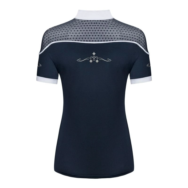 Fair Play Women's Letizia Short Sleeve Competition Shirt - Navy 2 Fair Play Women's Letizia Short Sleeve Competition Shirt - Navy - Image 2