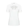 Fair Play Women's Cathrine Rose Gold Short Sleeve Competition Shirt - White