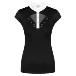 Fair Play Women's Cathrine Rose Gold Sleeveless Competion Shirt - Black