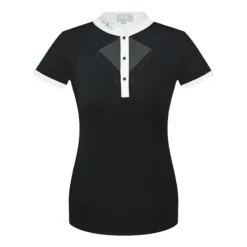 Fair Play Women's Cathrine Short Sleeve Competition Shirt - Black/White