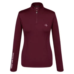 Fair Play Women's Chloe Half Turtleneck - Burgundy