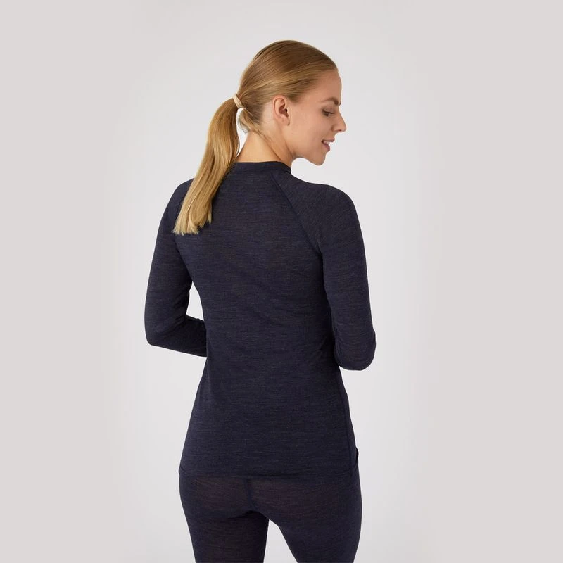 B Vertigo Women's Roxie Woolmix Underwear Shirt - Dark Navy 2 B Vertigo Women's Roxie Woolmix Underwear Shirt - Dark Navy - Image 2