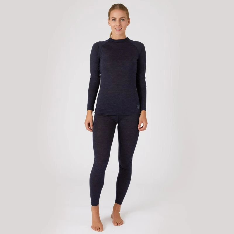 B Vertigo Women's Roxie Woolmix Underwear Shirt - Dark Navy 3 B Vertigo Women's Roxie Woolmix Underwear Shirt - Dark Navy - Image 3