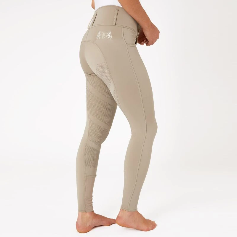 B Vertigo Women's Meghan High Waist Full Seat Breeches - Weathered Teak 3 B Vertigo Women's Meghan High Waist Full Seat Breeches - Weathered Teak - Image 3