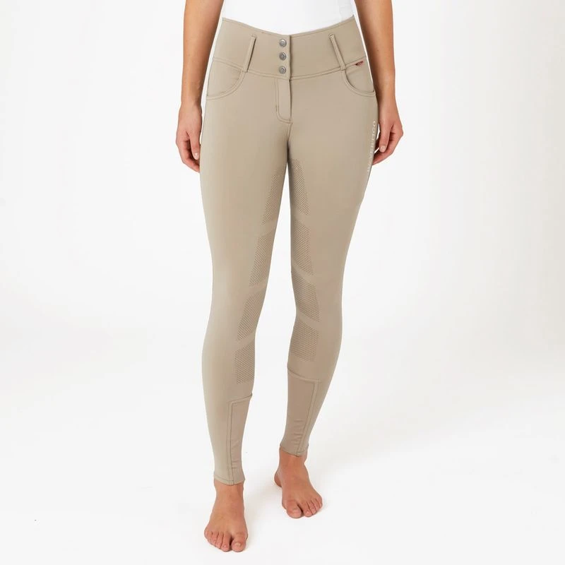 B Vertigo Women's Meghan High Waist Full Seat Breeches - Weathered Teak 4 B Vertigo Women's Meghan High Waist Full Seat Breeches - Weathered Teak - Image 4