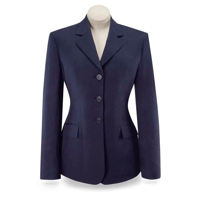 RJ Classics Women's Diana Show Coat - Navy Herringbone 1 RJ Classics Women's Diana Show Coat - Navy Herringbone
