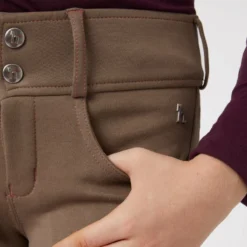 Horze Kids' Morgan Knee Patch Breeches - Cocoa Mocha -Ovation || Dublin Officials 607704 800 800