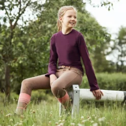 Horze Kids' Morgan Knee Patch Breeches - Cocoa Mocha -Ovation || Dublin Officials 607705 800 800