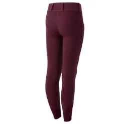 Horze Kids' Morgan Knee Patch Breeches - Fig Purple