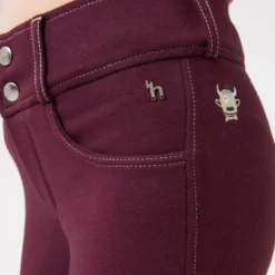 Horze Kids' Morgan Knee Patch Breeches - Fig Purple 6 Horze Kids' Morgan Knee Patch Breeches - Fig Purple -Ovation || Dublin Officials 607760 800 800