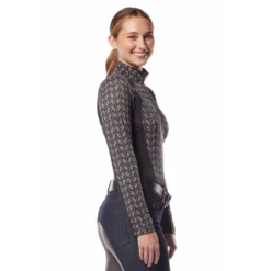 Kerrits Women's Always Cool Print Ice Fil Long Sleeve Shirt - Black Iron Bouquet/Black 8 Kerrits Women's Always Cool Print Ice Fil Long Sleeve Shirt - Black Iron Bouquet/Black -Ovation || Dublin Officials 610386 800 800