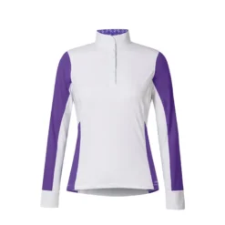 Kerrits Women's Affinity Long Sleeve Show Shirt - Iris/Iron Bouquet