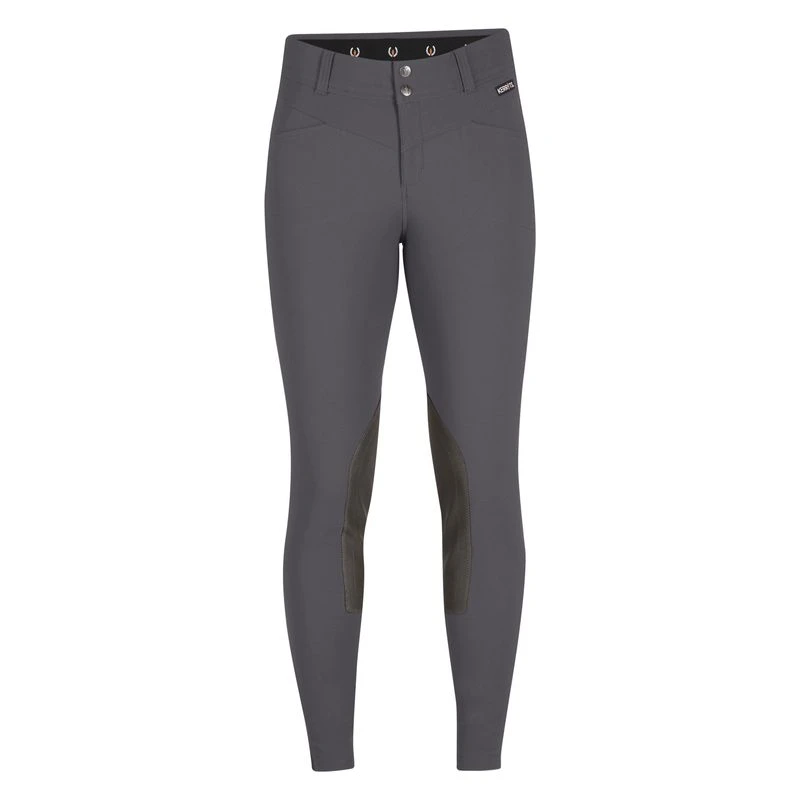 Kerrits Women's Crossover II Knee Patch Breeches - Peppercorn 1 Kerrits Women's Crossover II Knee Patch Breeches - Peppercorn