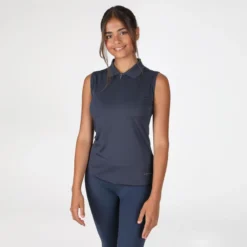 Shires Aubrion Women's Poise Sleeveless Polo - Navy -Ovation || Dublin Officials 618595 800 800