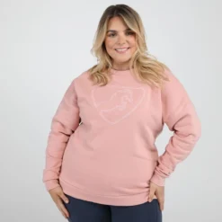 Shires Aubrion Women's Serene Sweatshirt - Rose -Ovation || Dublin Officials 619611 800 800