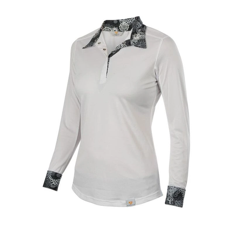 Shires Aubrion Women's Equestrian Style Shirt - Vintage Strokes 2 Shires Aubrion Women's Equestrian Style Shirt - Vintage Strokes - Image 2