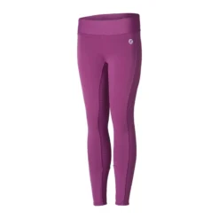 Horze Kids' Active Silicone Full Seat Winter Tights - Arty Purple -Ovation || Dublin Officials 640369 800 800
