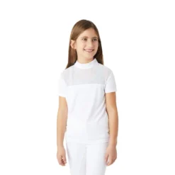 Horze Kids' Kaya Show Shirt - Brilliant White -Ovation || Dublin Officials 648527 800 800