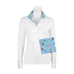 RJ Classics Women's Maddie 37.5 Show Shirt - White/Summer Cocktails