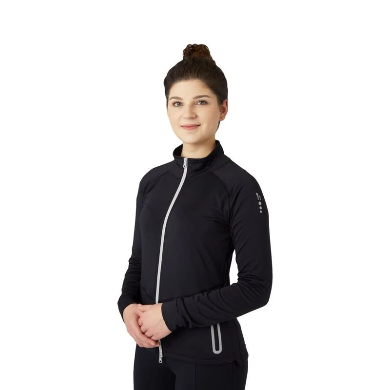 Horze Women's Vera Full Zip Tech Sweatshirt - Dark Navy 2 Horze Women's Vera Full Zip Tech Sweatshirt - Dark Navy - Image 2