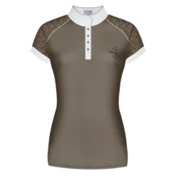 Fair Play Women's Anita Short Sleeve Competition Shirt - Taupe Grey