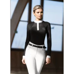 Fair Play Women's Aiko Long Sleeve Competition Shirt - Black -Ovation || Dublin Officials 655530 800 800