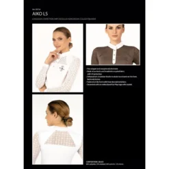 Fair Play Women's Aiko Long Sleeve Competition Shirt - Black -Ovation || Dublin Officials 655531 800 800