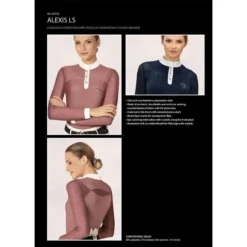 Fair Play Women's Alexis Long Sleeve Competition Shirt - Taupe Grey -Ovation || Dublin Officials 655866 800 800
