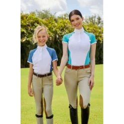 RJ Classics Kids' Remi Jr Short Sleeve Show Shirt - White/Coronet Blue -Ovation || Dublin Officials 675787 800 800